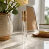 10ml golden nozzle, transparent glass bottle, portioning bottle, portable toner, spray bottle, perfume bottle details Picture
